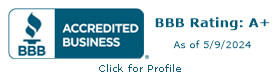 Our A+ Better Business Bureau Rating